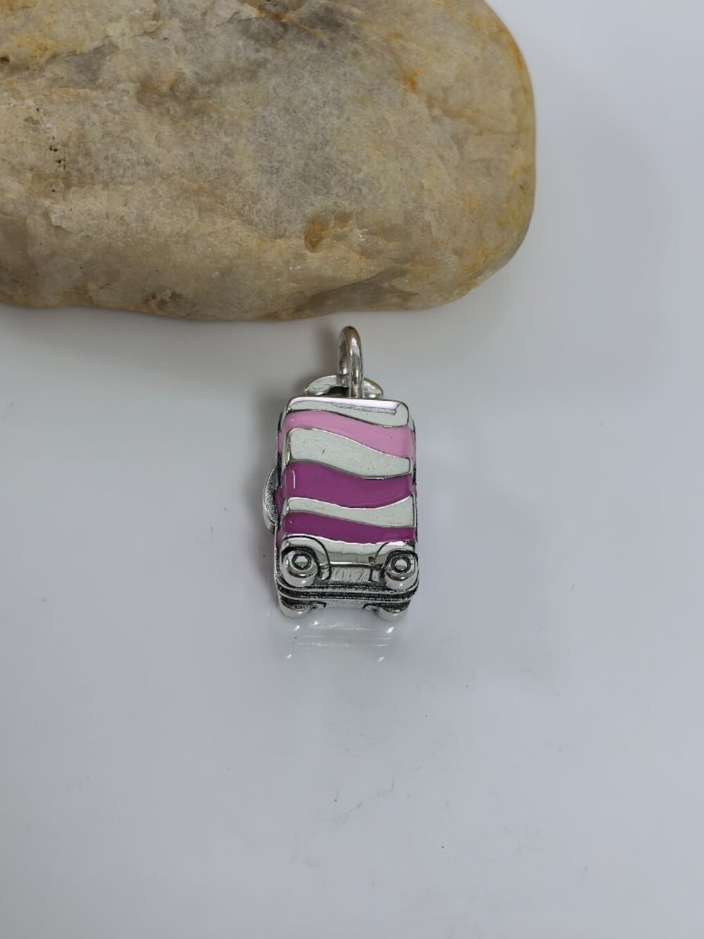 James Avery Enamel Roller Bag Charm, S925 Silver Jewelry